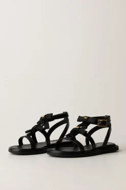 Elisabetta Franchi Bambina Sandali con FiocchettiBLACK