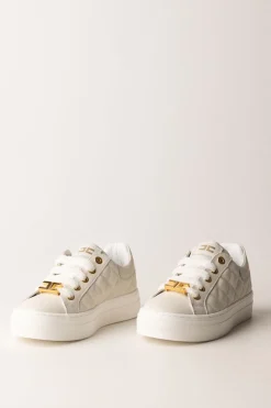 Elisabetta Franchi Bambina Sneakers Bassa TrapuntataPANNA