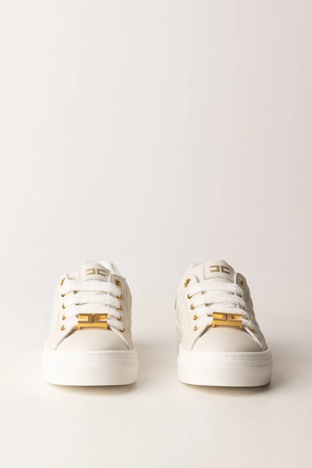Elisabetta Franchi Bambina Sneakers Bassa TrapuntataPANNA
