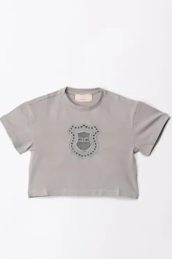 Elisabetta Franchi Bambina T-shirt con Ricamo StemmaLEAD