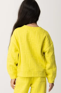 Elisabetta Franchi Bambina Felpa EmbossedCEDAR