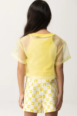 Elisabetta Franchi Bambina T-shirt In OrganzaCEDAR