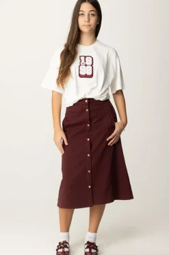 Elisabetta Franchi Bambina Gonna Svasata con BottonciniROUGE NOIR