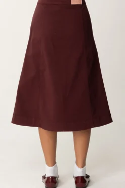 Elisabetta Franchi Bambina Gonna Svasata con BottonciniROUGE NOIR