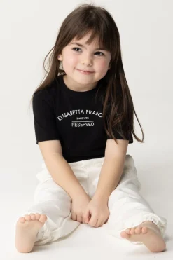 Elisabetta Franchi Bambina T-shirt Stampa ReservedBLACK/IVORY