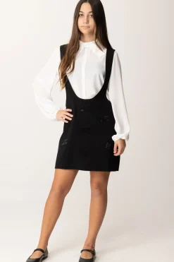 Elisabetta Franchi Bambina Completo Camicia e ScamiciatoAVORIO/NERO/NERO