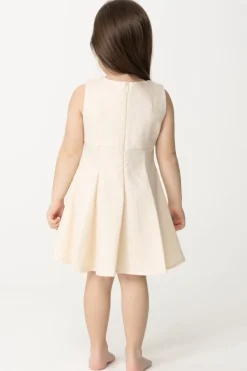 Elisabetta Franchi Bambina Abito In Raso con LoghiBUTTER