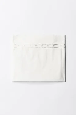 Elisabetta Franchi Bambina Lenzuolo con RicamoIVORY/IVORY