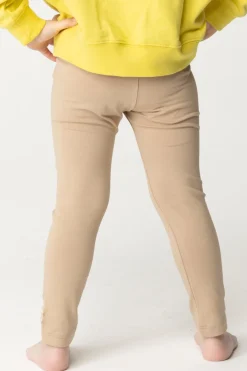 Elisabetta Franchi Bambina Leggings con Logo Cc RicamatoSAND