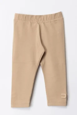 Elisabetta Franchi Bambina Leggings con Logo Cc RicamatoSAND