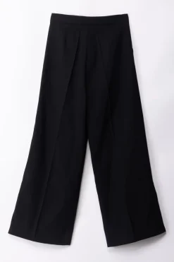 Elisabetta Franchi Bambina Pantalone In Crepe con Fiocco e StrassBLACK