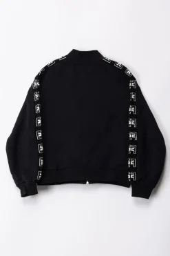 Elisabetta Franchi Bambina Felpa con Loghi a ContrastoBLACK/BLACK-BURRO