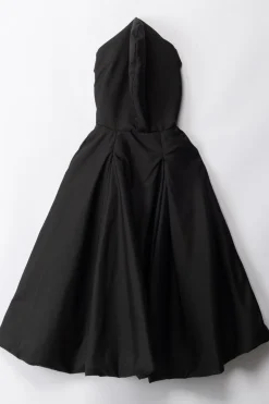 Elisabetta Franchi Bambina Mantella con Cappuccio Ed Etichetta LogoBLACK PINK LABEL