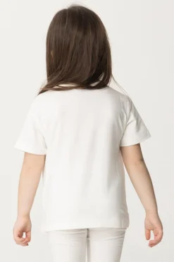 Elisabetta Franchi Bambina T-shirt Stampa ReservedIVORY/BLACK