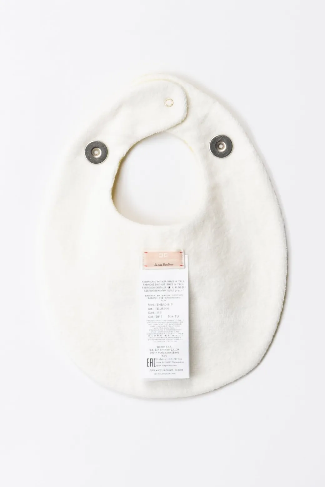 Elisabetta Franchi Bambina Bavetta con Ricamo EmbossedCEDAR