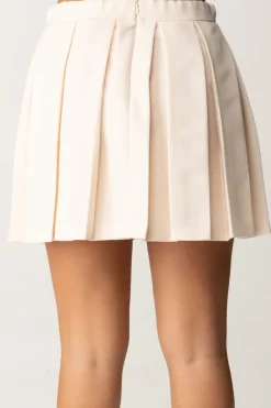 Elisabetta Franchi Bambina Gonna a Pieghe con Ricamo Special SeriesLATTICE/NERO