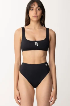 Elisabetta Franchi Bikini con Ricamo Logo EfNERO