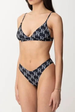 Elisabetta Franchi Bikini con Stampa LogoNERO/BURRO