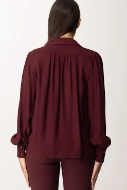 Elisabetta Franchi Blusa In Georgette con CollanaROUGE NOIR