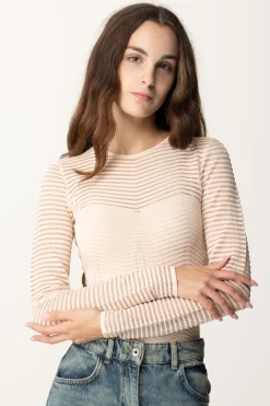 Elisabetta Franchi Body con Motivo ChevronROSA CIPRIA