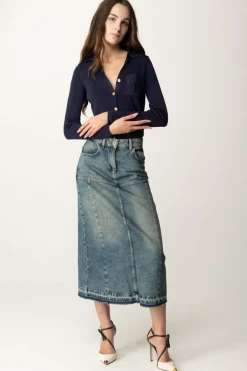 Elisabetta Franchi Body con Ricamo LogoNAVY