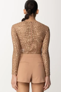 Elisabetta Franchi Body In PaillettesNUDO