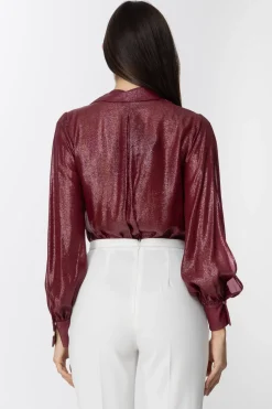 Elisabetta Franchi Body Laminato con Scollo a VMOSTO