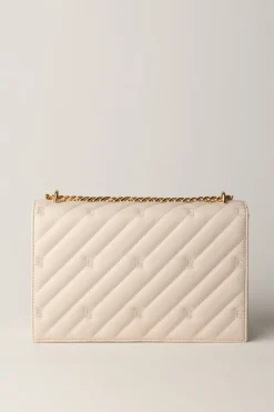 Elisabetta Franchi Borsa Trapuntata Grande con LoghiLATTICE