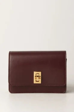 Elisabetta Franchi Borsa a Tracolla In Nappa LucidaROUGE NOIR