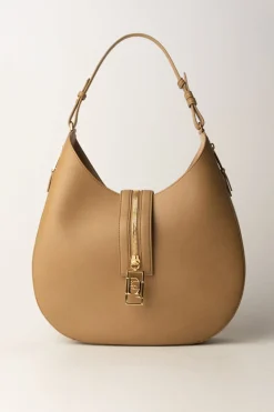 Elisabetta Franchi Borsa Hobo Grande Pelle con ZipCAMEL