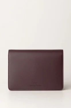 Elisabetta Franchi Borsa a Tracolla con Logo In MetalloROUGE NOIR