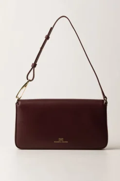 Elisabetta Franchi Borsa con Logo EmbossedROUGE NOIR