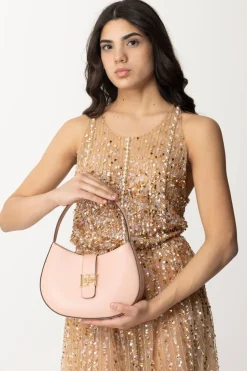 Elisabetta Franchi Borsa Hobo Grande con LogoCARNE