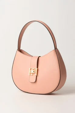 Elisabetta Franchi Borsa Hobo Grande con LogoCARNE