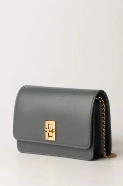 Elisabetta Franchi Borsa a Tracolla In Nappa LucidaSTEEL