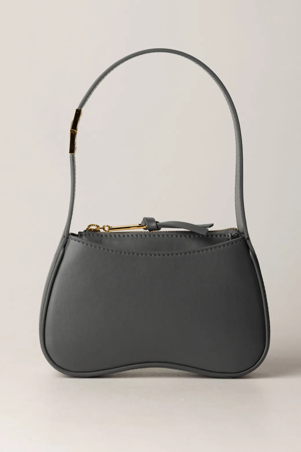 Elisabetta Franchi Borsa Hobo Mini In Nappa LucidaSTEEL