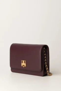 Elisabetta Franchi Borsa a Tracolla con Placca LogataROUGE NOIR