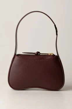 Elisabetta Franchi Borsa Hobo Mini In Nappa LucidaROUGE NOIR