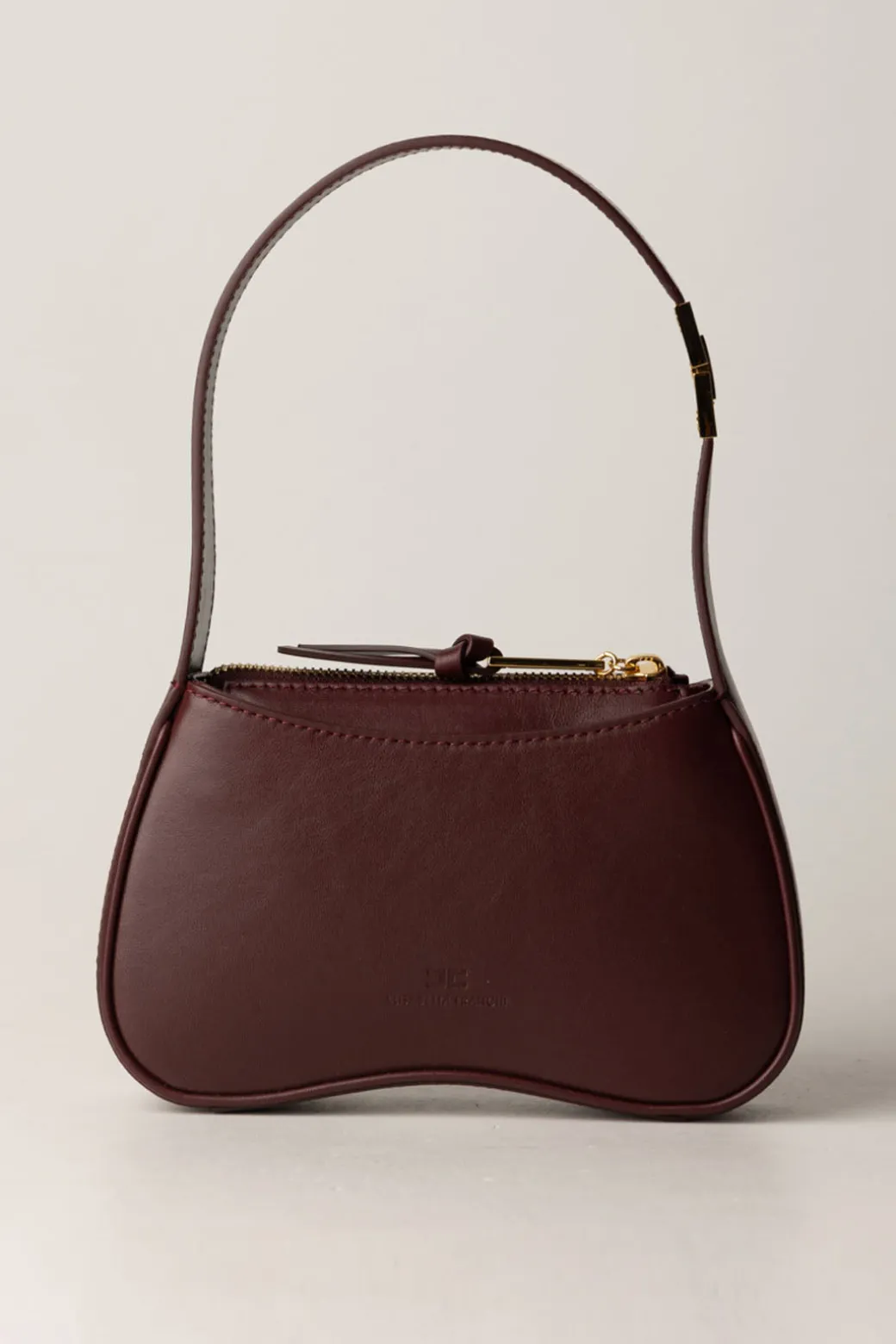 Elisabetta Franchi Borsa Hobo Mini In Nappa LucidaROUGE NOIR