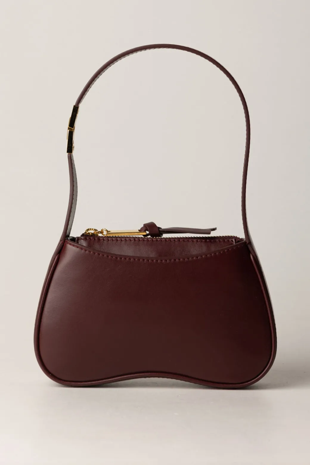 Elisabetta Franchi Borsa Hobo Mini In Nappa LucidaROUGE NOIR