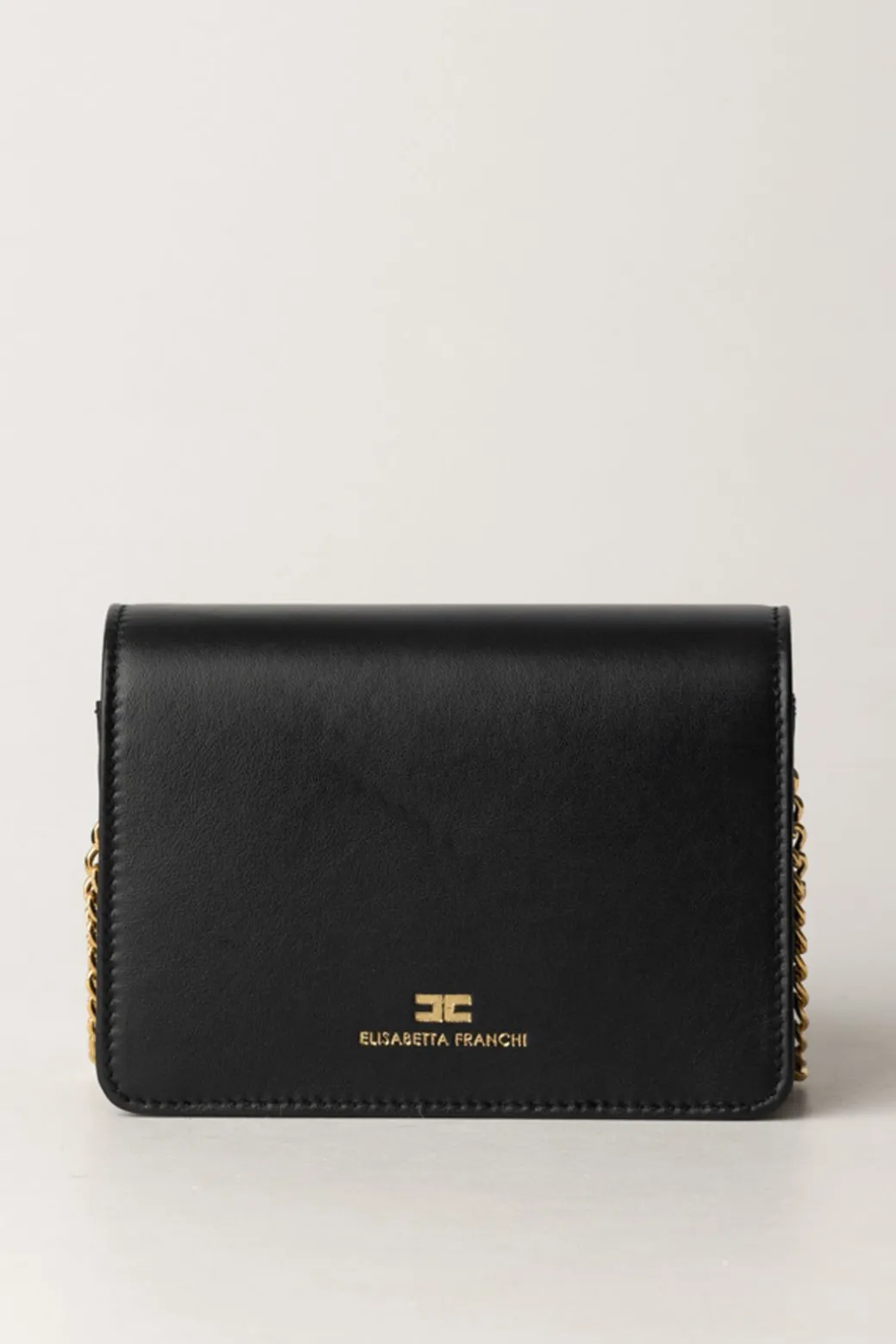 Elisabetta Franchi Borsa a Tracolla In Nappa LucidaNERO