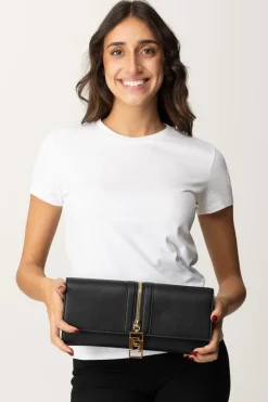 Elisabetta Franchi Borsa Baguette con ZipNERO