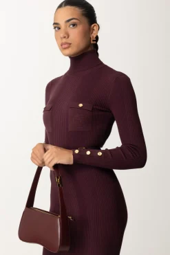 Elisabetta Franchi Borsa Hobo Media LucidaROUGE NOIR