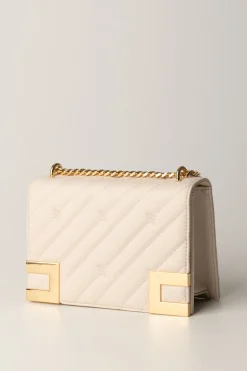 Elisabetta Franchi Borsa Trapuntata Media con LoghiLATTICE