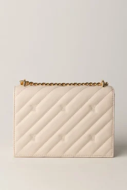 Elisabetta Franchi Borsa Trapuntata Media con LoghiLATTICE