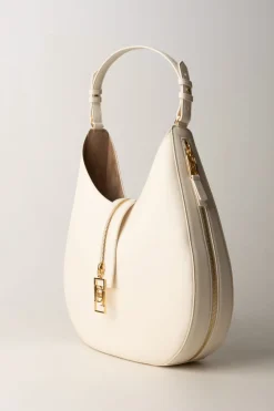 Elisabetta Franchi Borsa Hobo Grande Pelle con ZipBURRO