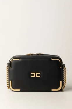Elisabetta Franchi Borsa a Tracolla con Dettagli In MetalloNERO