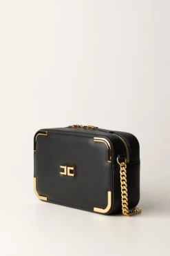 Elisabetta Franchi Borsa a Tracolla con Dettagli In MetalloNERO