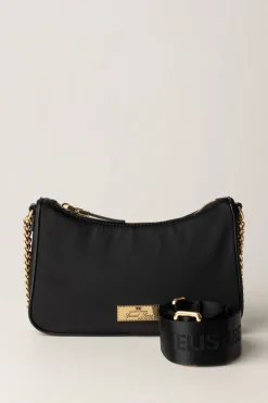 Elisabetta Franchi Borsa con Doppia Tracolla e LogoNERO