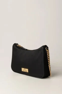 Elisabetta Franchi Borsa con Doppia Tracolla e LogoNERO